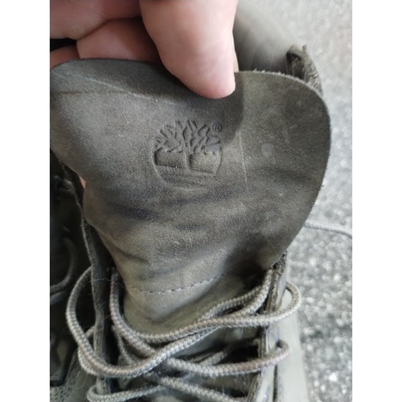 Timberland Waterproof Nubuck Boots Boys 7 UK 6.5‎ Gray Hiking Outdoor Waterproof - Picture 4 of 10